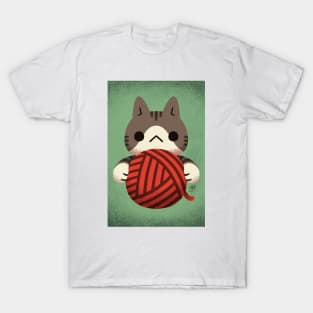 (Greeting Card) Yarn Kitty - Tabby T-Shirt